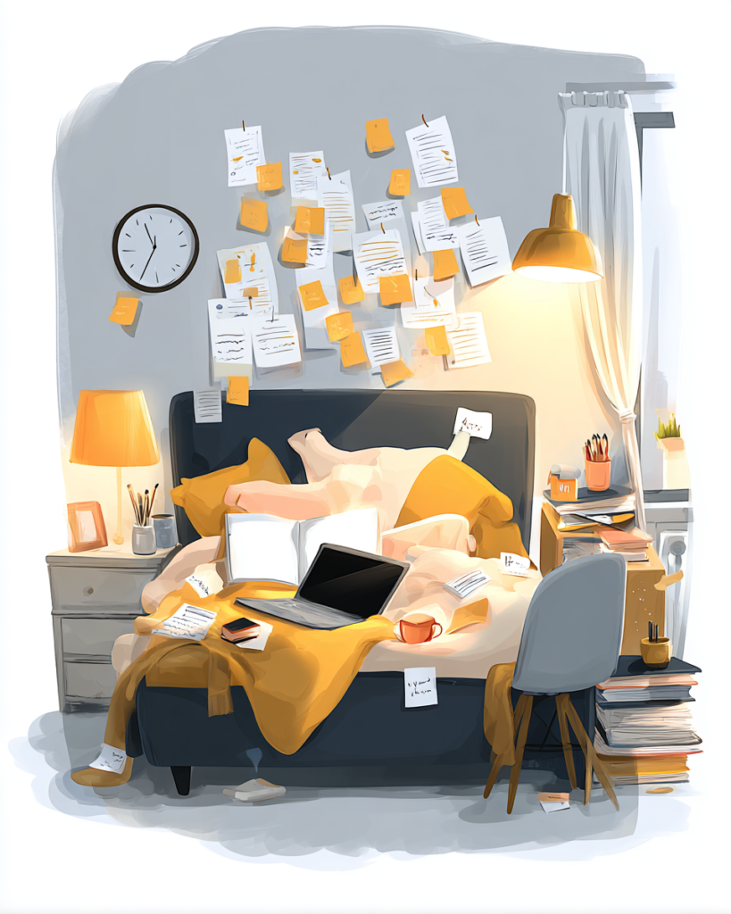 The "working from bed" dream is usually a productivity nightmare